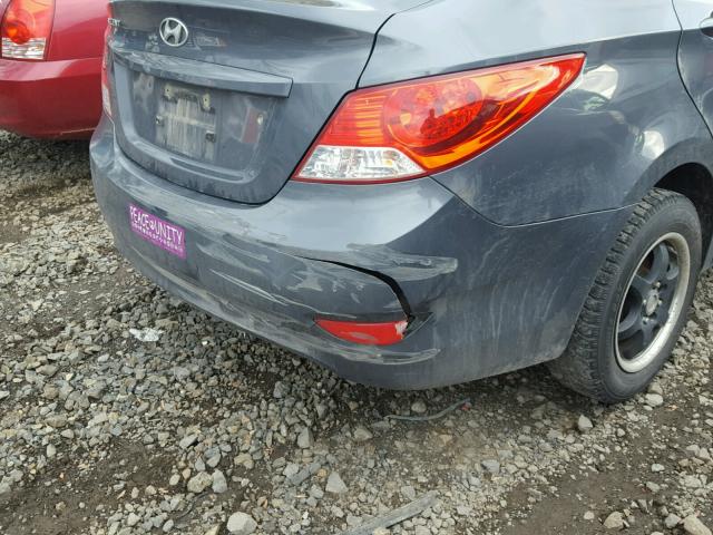 KMHCU4AE5DU301215 - 2013 HYUNDAI ACCENT GLS GRAY photo 10