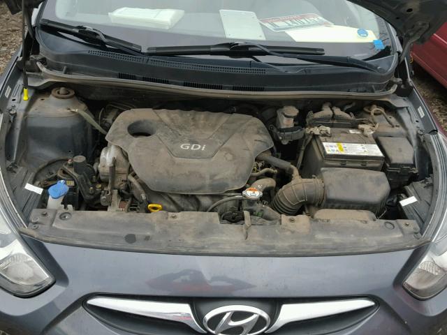 KMHCU4AE5DU301215 - 2013 HYUNDAI ACCENT GLS GRAY photo 7