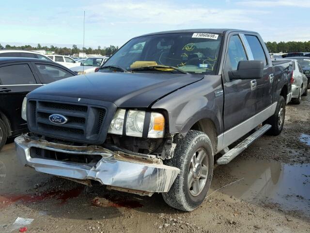 1FTRW12WX5KF14723 - 2005 FORD F150 SUPER GRAY photo 2