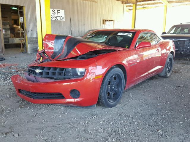 2G1FE1E35C9141878 - 2012 CHEVROLET CAMARO LS ORANGE photo 2