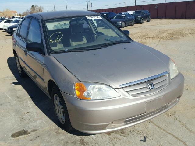 2HGES16591H534153 - 2001 HONDA CIVIC LX BROWN photo 1