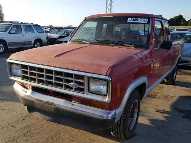 1FTCR14T9JPA06174 - 1988 FORD RANGER SUP RED photo 2