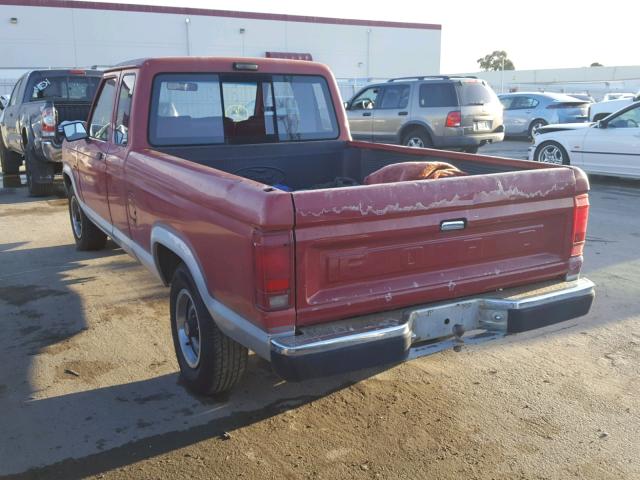 1FTCR14T9JPA06174 - 1988 FORD RANGER SUP RED photo 3