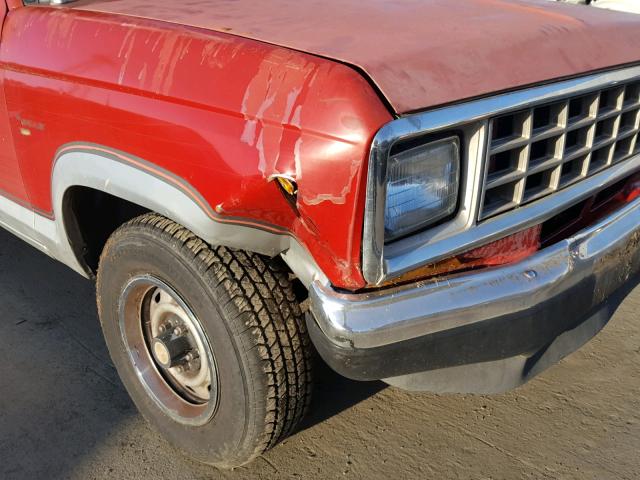 1FTCR14T9JPA06174 - 1988 FORD RANGER SUP RED photo 9