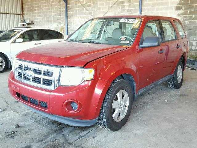 1FMCU0C77AKD09394 - 2010 FORD ESCAPE XLS BURGUNDY photo 2