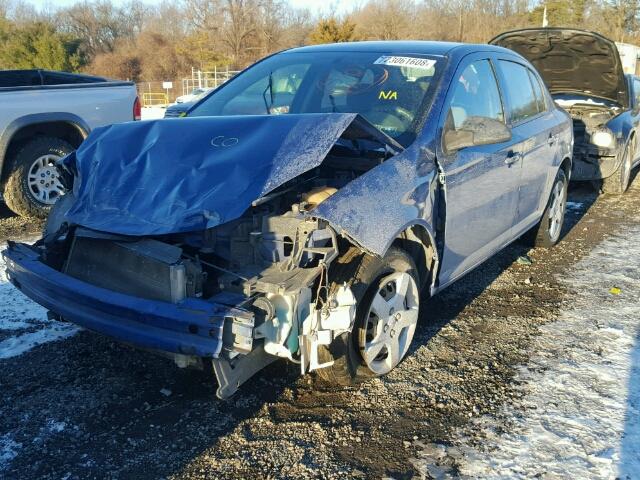 1G1AK55F067632949 - 2006 CHEVROLET COBALT LS BLUE photo 2