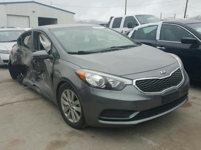 KNAFX4A61G5535235 - 2016 KIA FORTE LX GRAY photo 1