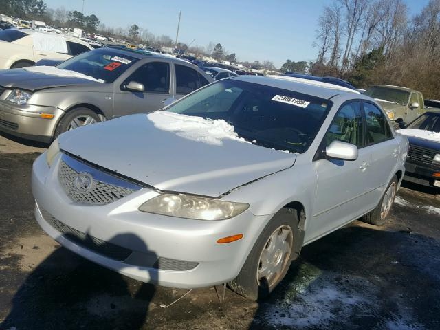 1YVFP80CX35M27928 - 2003 MAZDA 6 I SILVER photo 2