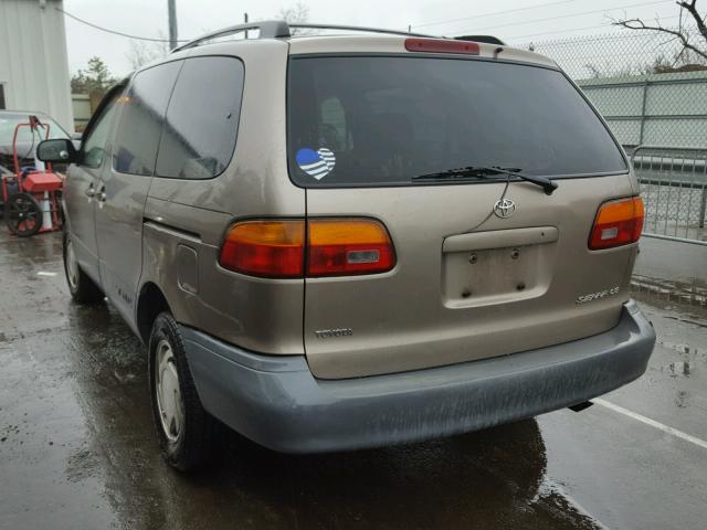 4T3ZF13C8WU052563 - 1998 TOYOTA SIENNA LE BROWN photo 3
