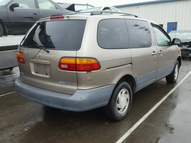 4T3ZF13C8WU052563 - 1998 TOYOTA SIENNA LE BROWN photo 4