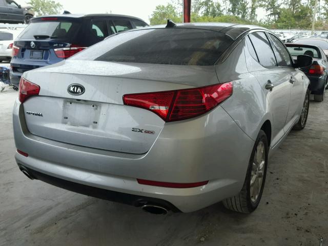 5XXGN4A7XCG041810 - 2012 KIA OPTIMA EX GRAY photo 4