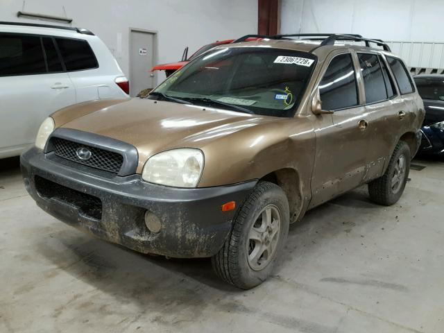 KM8SC13D34U659396 - 2004 HYUNDAI SANTA FE G GOLD photo 2