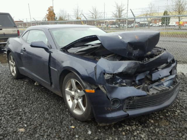 2G1FD1E3XF9225816 - 2015 CHEVROLET CAMARO LT BLUE photo 1