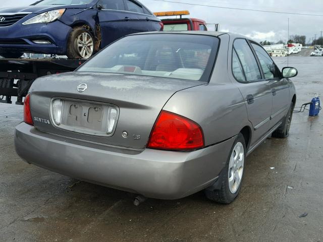 3N1CB51D64L861023 - 2004 NISSAN SENTRA 1.8 TAN photo 4