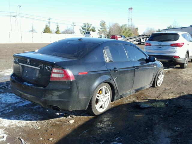 19UUA66267A024187 - 2007 ACURA TL BLACK photo 4