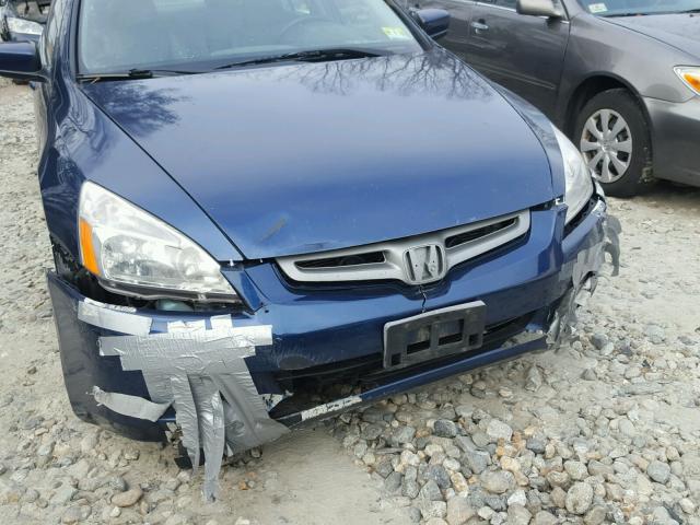 1HGCM66883A037749 - 2003 HONDA ACCORD EX BLUE photo 9