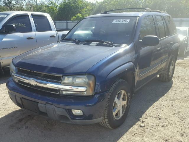 1GNDT13S922149727 - 2002 CHEVROLET TRAILBLAZE BLUE photo 2