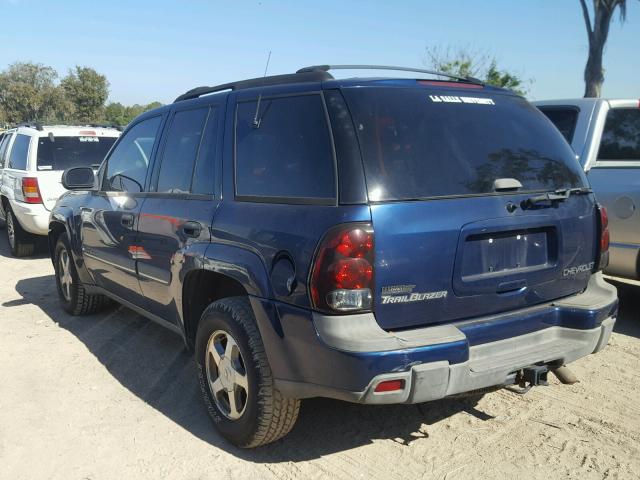 1GNDT13S922149727 - 2002 CHEVROLET TRAILBLAZE BLUE photo 3