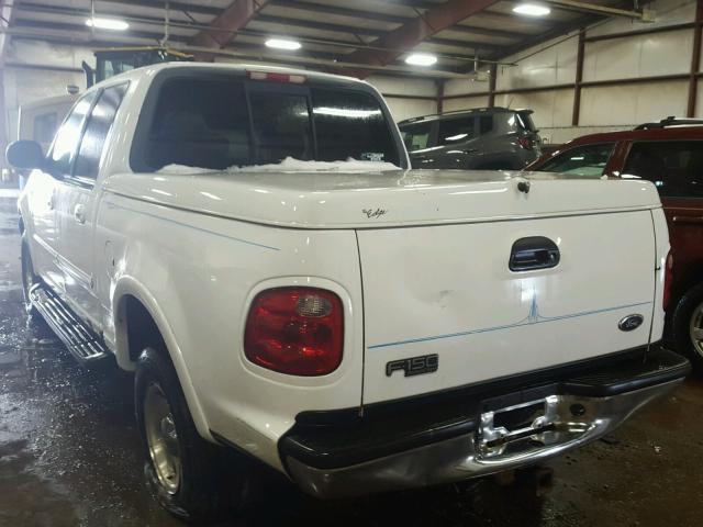 1FTRW08L71KF82611 - 2001 FORD F150 SUPER WHITE photo 3