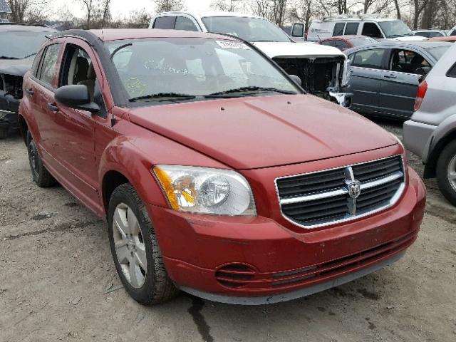 1B3HB48B27D563890 - 2007 DODGE CALIBER SX RED photo 1