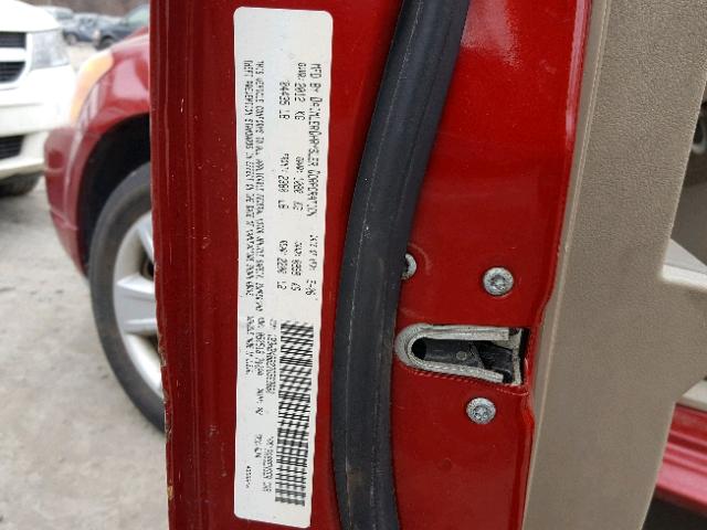 1B3HB48B27D563890 - 2007 DODGE CALIBER SX RED photo 10