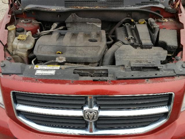 1B3HB48B27D563890 - 2007 DODGE CALIBER SX RED photo 7