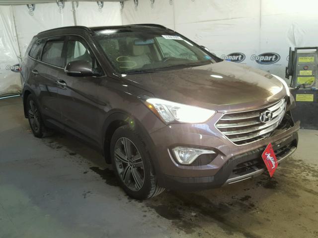 KM8SRDHF1FU121387 - 2015 HYUNDAI SANTA FE G BROWN photo 1