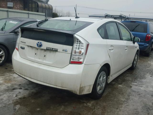 JTDKN3DU5A0098064 - 2010 TOYOTA PRIUS WHITE photo 4