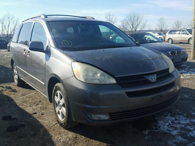 5TDZA22C14S168742 - 2004 TOYOTA SIENNA XLE GRAY photo 1