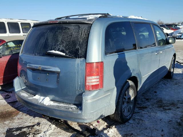 2A8HR64X78R619384 - 2008 CHRYSLER TOWN & COU BLUE photo 4