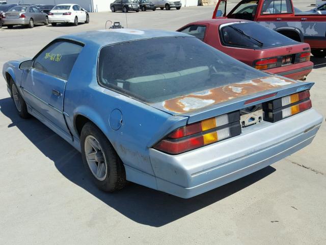 1G1FP23T6LL131825 - 1990 CHEVROLET CAMARO RS BLUE photo 3