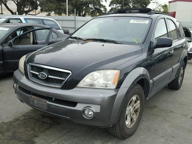 KNDJC733165635251 - 2006 KIA SORENTO EX BLACK photo 2