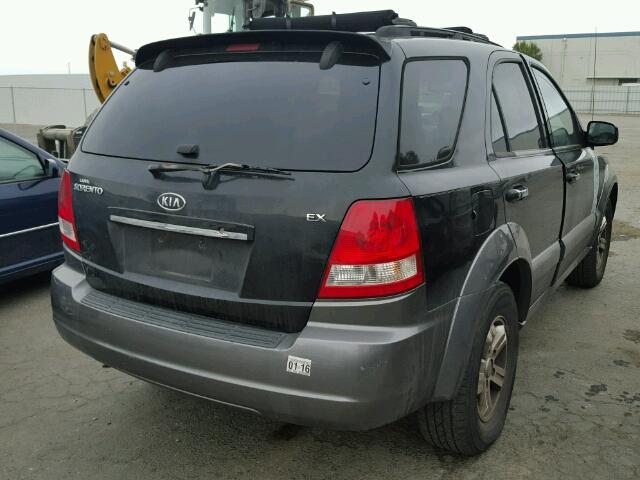 KNDJC733165635251 - 2006 KIA SORENTO EX BLACK photo 4