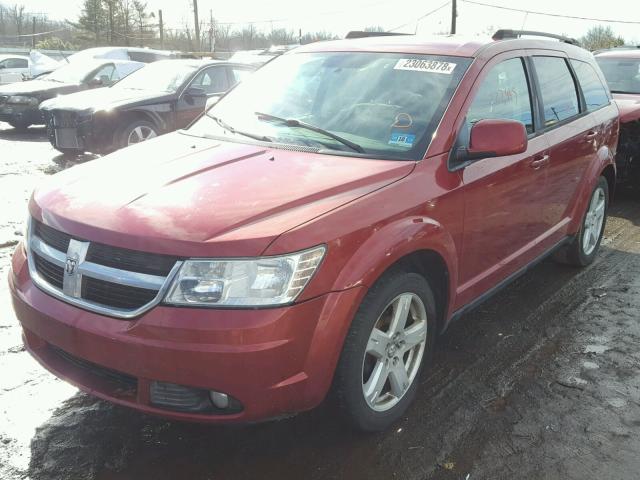 3D4PH5FV5AT107334 - 2010 DODGE JOURNEY SX RED photo 2