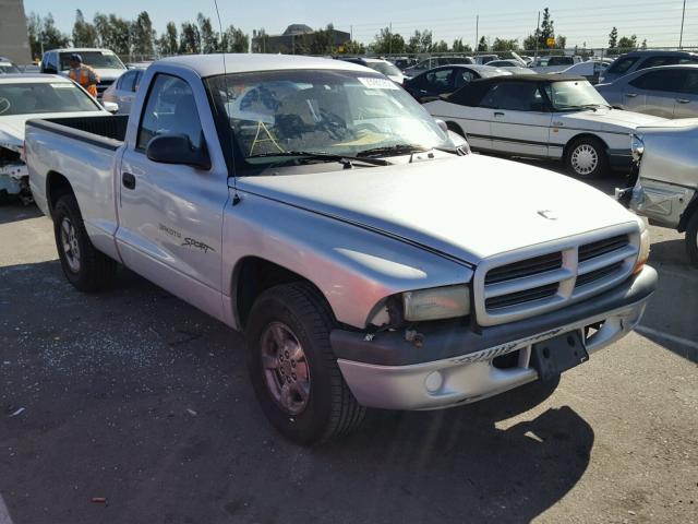 1B7FL26X31S119443 - 2001 DODGE DAKOTA SILVER photo 1