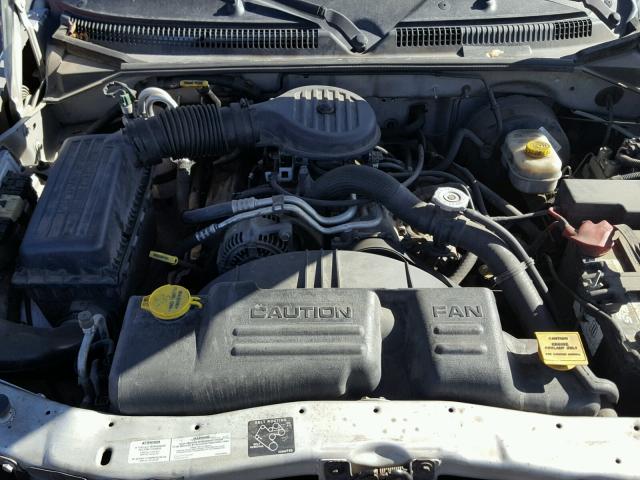 1B7FL26X31S119443 - 2001 DODGE DAKOTA SILVER photo 7