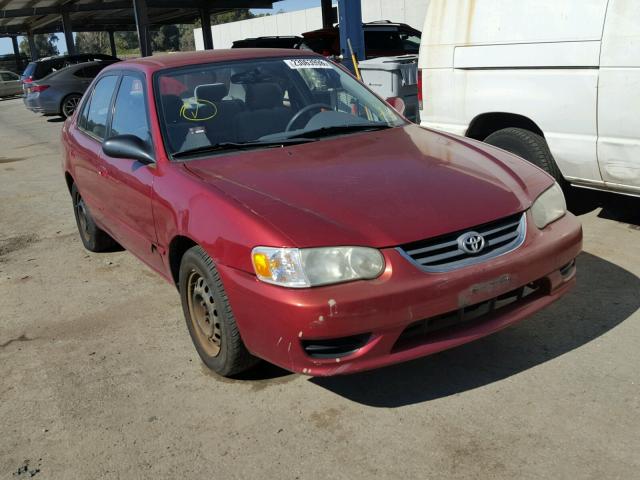 1NXBR12E02Z654517 - 2002 TOYOTA COROLLA CE RED photo 1