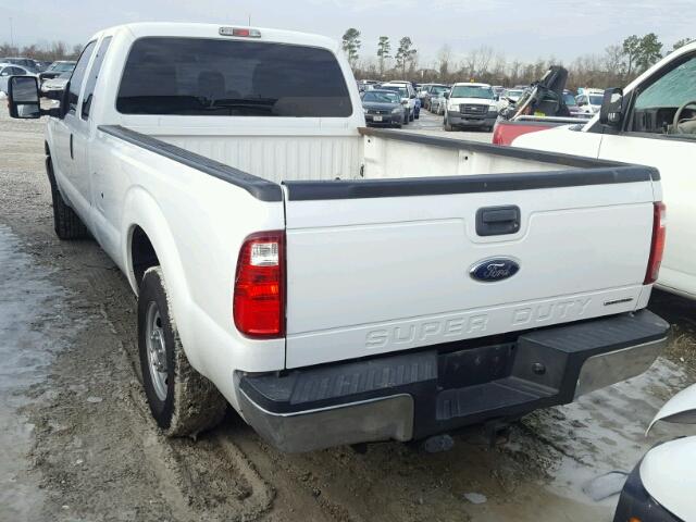 1FT7X2A68FEA18251 - 2015 FORD F250 SUPER WHITE photo 3