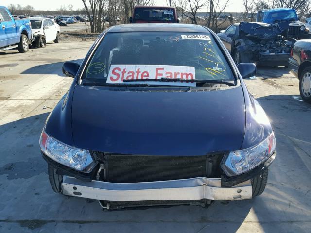 2HGFG12899H535174 - 2009 HONDA CIVIC EX BLUE photo 9