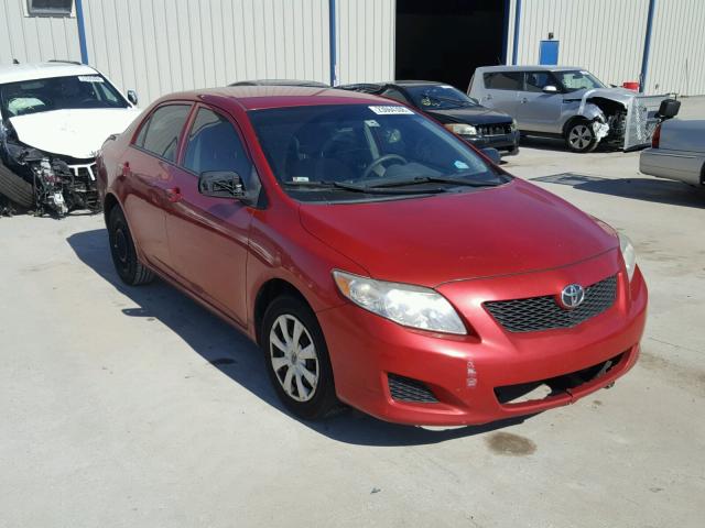 1NXBU40E69Z002210 - 2009 TOYOTA COROLLA BA RED photo 1