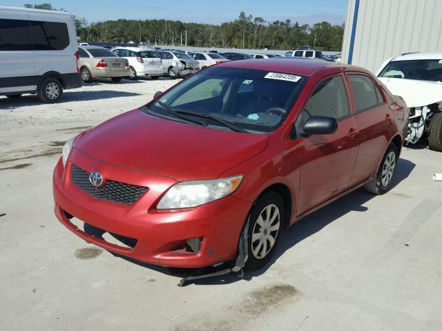 1NXBU40E69Z002210 - 2009 TOYOTA COROLLA BA RED photo 2