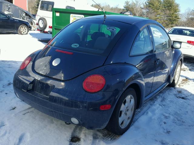 3VWCK21C63M421652 - 2003 VOLKSWAGEN NEW BEETLE BLUE photo 4