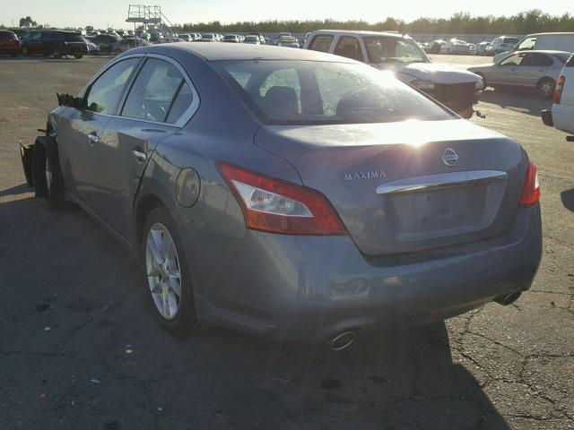 1N4AA5AP3BC838685 - 2011 NISSAN MAXIMA S BLUE photo 3