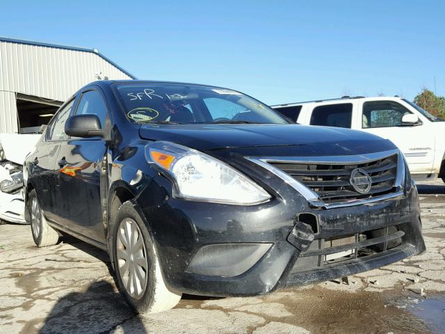 3N1CN7AP5FL829308 - 2015 NISSAN VERSA S BLACK photo 1