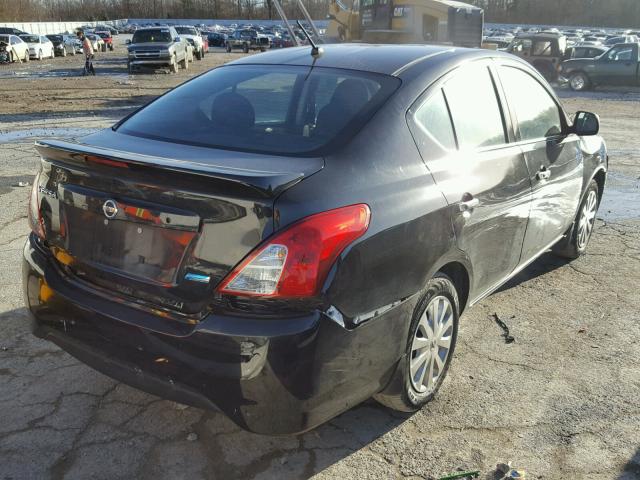 3N1CN7AP5FL829308 - 2015 NISSAN VERSA S BLACK photo 4