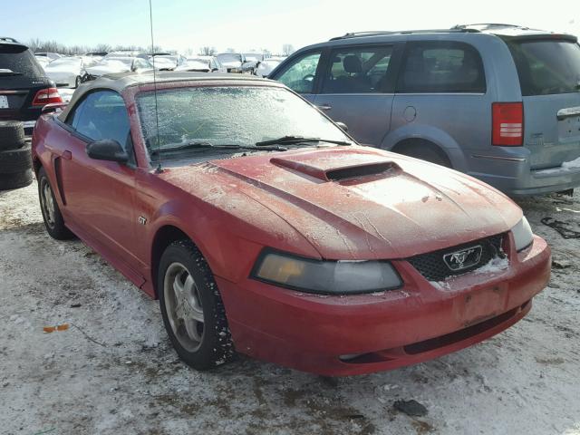 1FAFP45XX1F251695 - 2001 FORD MUSTANG GT RED photo 1