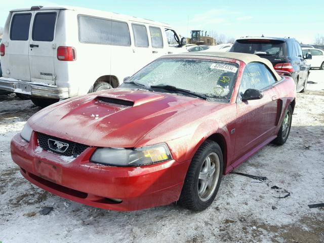 1FAFP45XX1F251695 - 2001 FORD MUSTANG GT RED photo 2