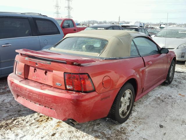 1FAFP45XX1F251695 - 2001 FORD MUSTANG GT RED photo 4