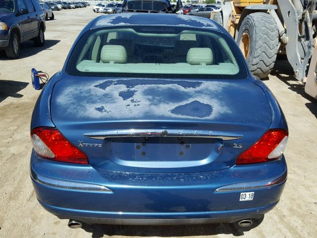 SAJEA51D93XD20192 - 2003 JAGUAR X-TYPE 2.5 BLUE photo 9