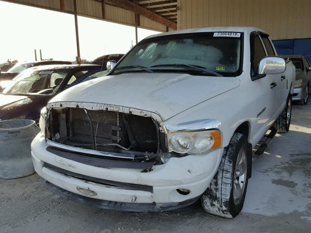 1D7HA18N82J150592 - 2002 DODGE RAM 1500 WHITE photo 2